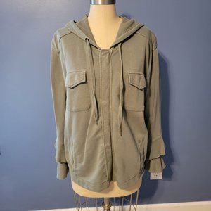 Sanctuary - green knit utility jacket